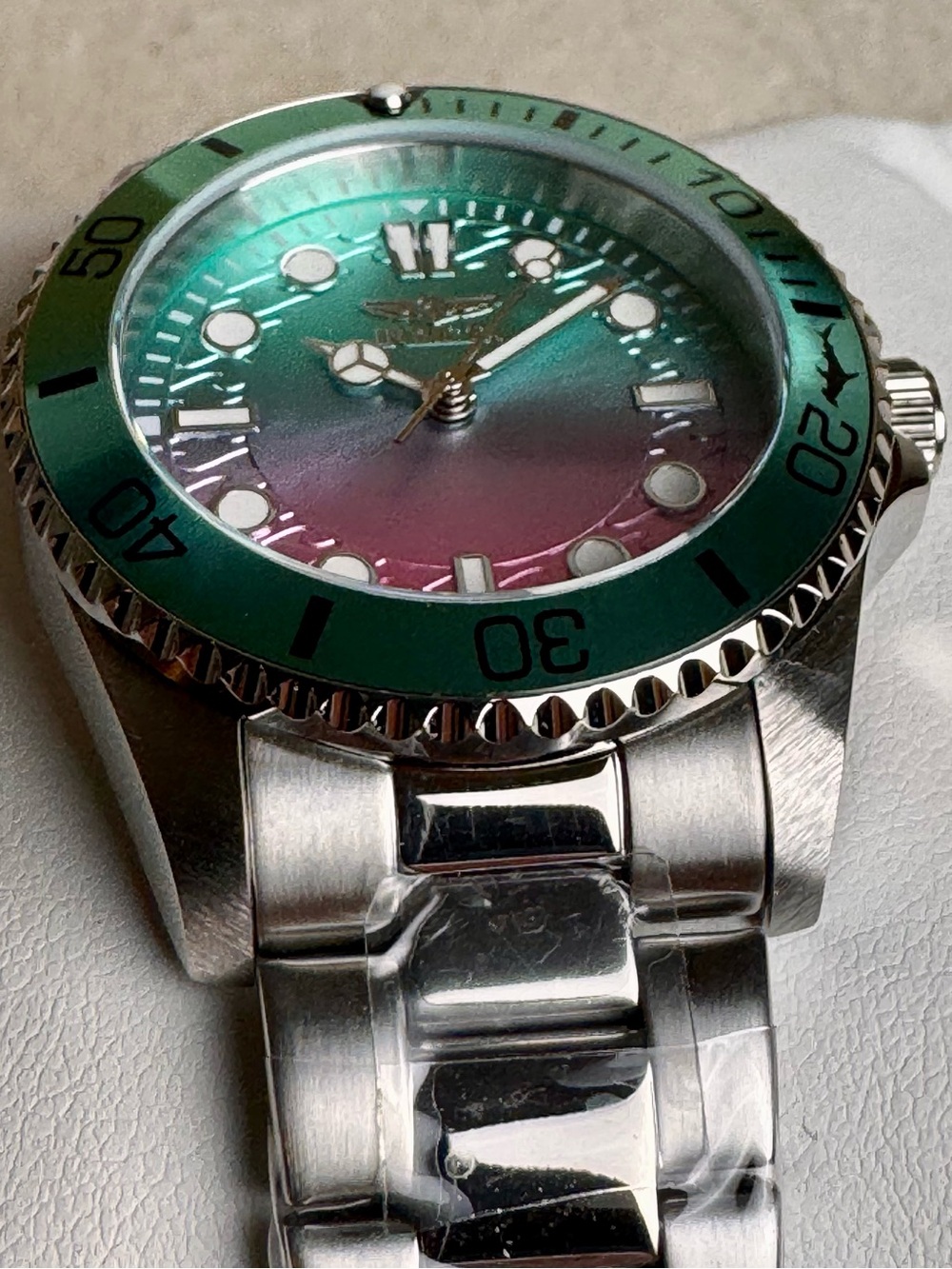Invicta Pro Diver Teal/Pink 34mm Women's Quartz Dive Watch 50947 NWT - Picture 5 of 6